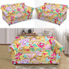 Dessert Gingerbread Man Chirstmas Pattern Print Loveseat Cover-grizzshop