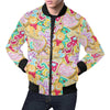 Dessert Gingerbread Man Chirstmas Pattern Print Men's Bomber Jacket-grizzshop