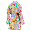 Dessert Gingerbread Man Chirstmas Pattern Print Women Long Robe-grizzshop