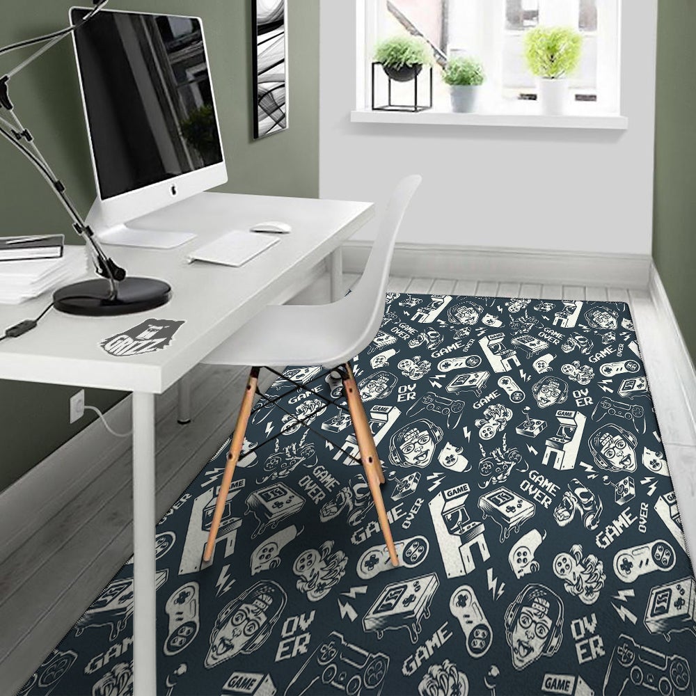 Devices Video Game Print Pattern Floor Mat-grizzshop