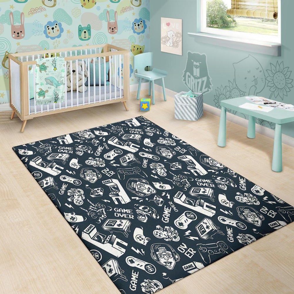 Devices Video Game Print Pattern Floor Mat-grizzshop