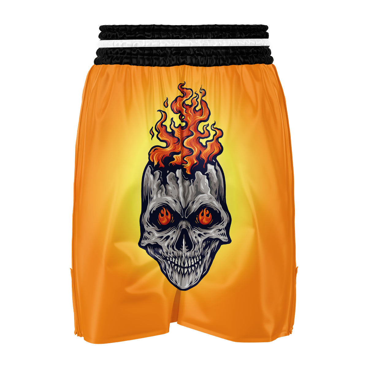 Devil Fire Punk Print Boxing Shorts-grizzshop