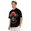 Devil Firefighter Print Men's Short Sleeve Shirts-grizzshop