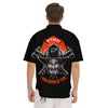 Devil Firefighter Print Men's Short Sleeve Shirts-grizzshop