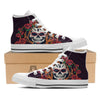 Dia De Los Muertos Calavera Girl Print White High Top Shoes-grizzshop