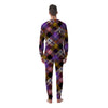 Diagonal Madras Tartan Plaid Print Pattern Men's Pajamas-grizzshop