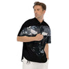 Diamond Black Print Men's Short Sleeve Shirts-grizzshop