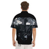 Diamond Black Print Men's Short Sleeve Shirts-grizzshop