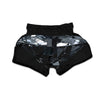 Diamond Black Print Muay Thai Boxing Shorts-grizzshop