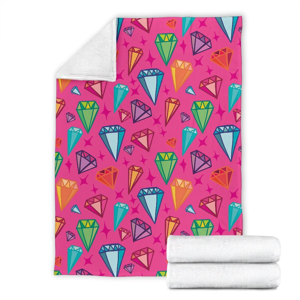 Diamond Colorful Pattern Print Blanket-grizzshop