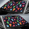 Diamond Colorful Print Pattern Car Sun Shade-grizzshop