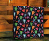 Diamond Colorful Print Pattern Quilt-grizzshop