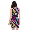 Diamond Geometric Bodycon Dress-grizzshop