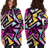 Diamond Geometric Hoodie Dress-grizzshop