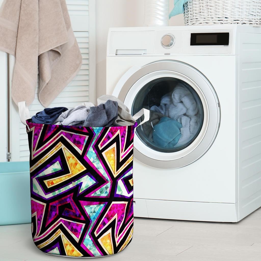 Diamond Geometric Laundry Basket-grizzshop