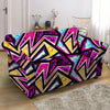 Diamond Geometric Loveseat Cover-grizzshop