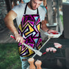 Diamond Geometric Men's Apron-grizzshop