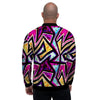 Diamond Geometric Men's Bomber Jacket-grizzshop