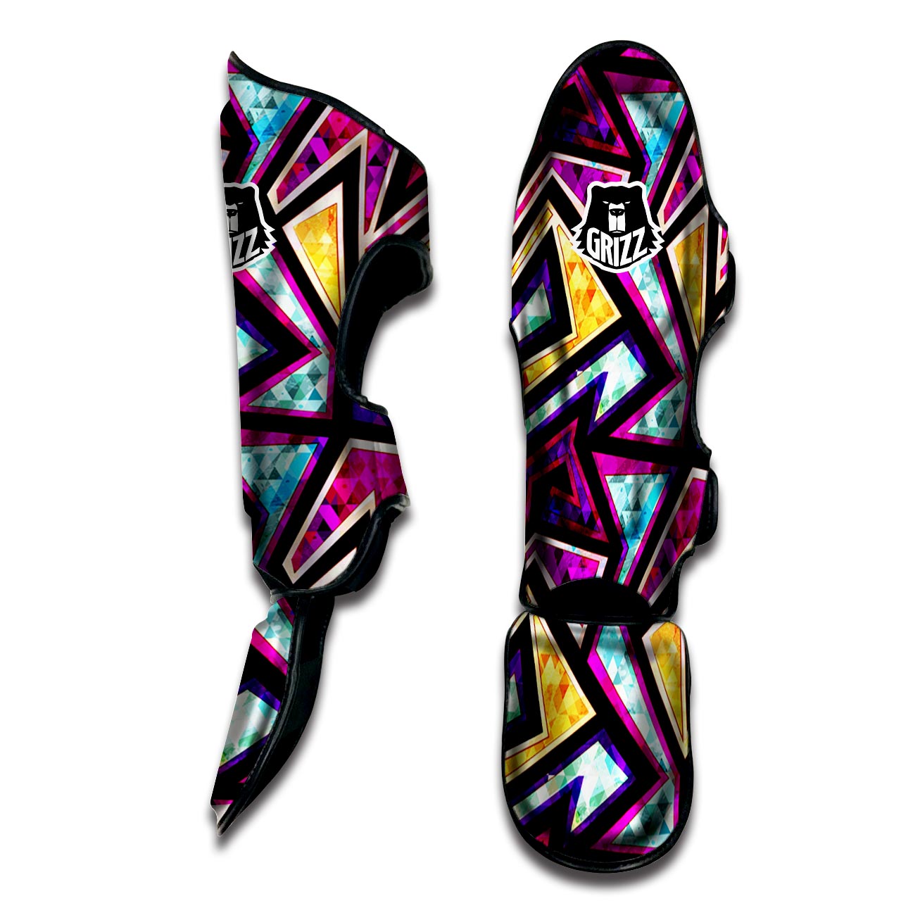 Diamond Geometric Muay Thai Shin Guard-grizzshop