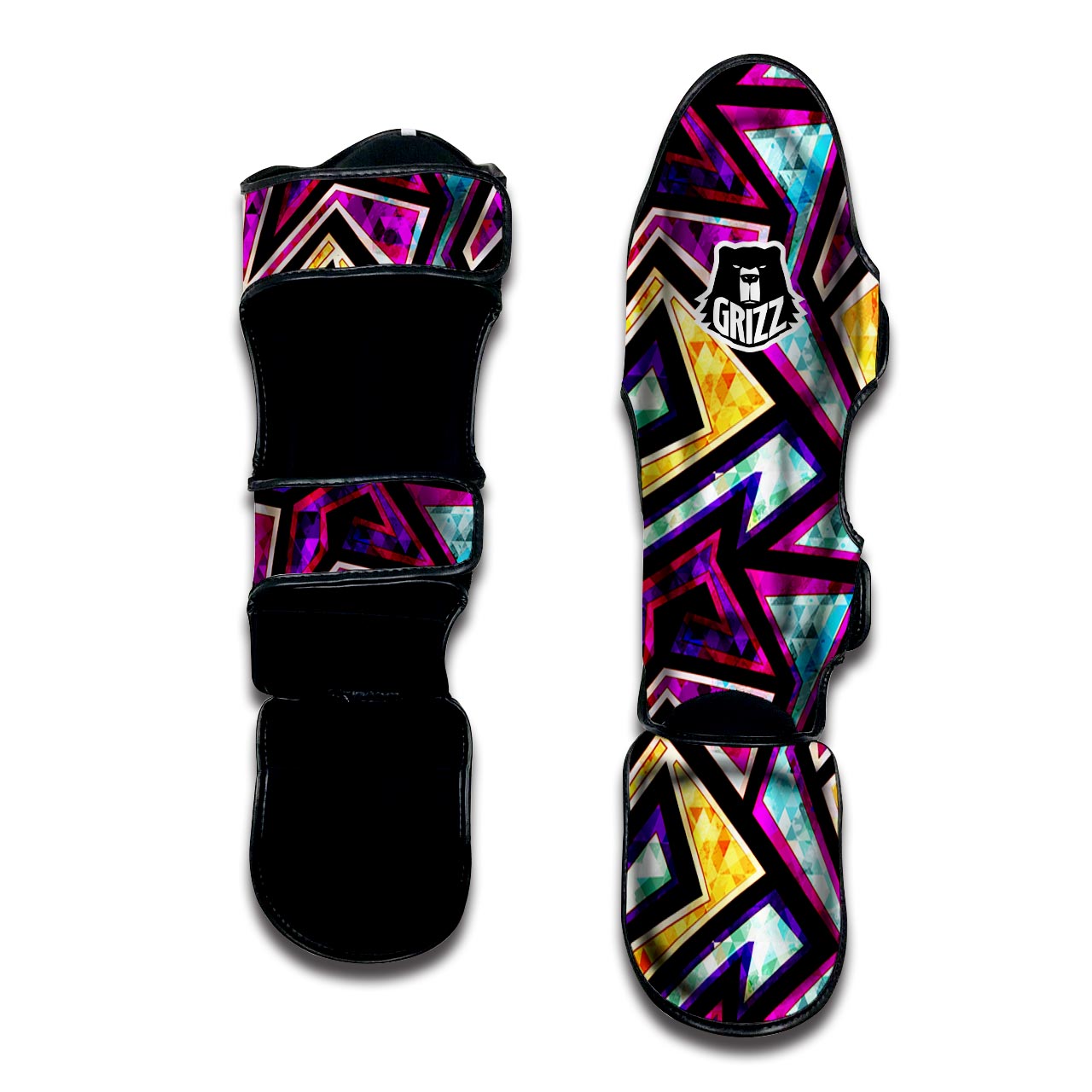 Diamond Geometric Muay Thai Shin Guard-grizzshop