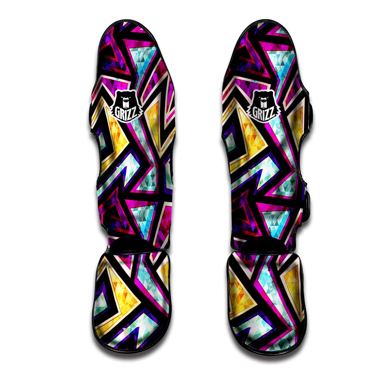 Diamond Geometric Muay Thai Shin Guard-grizzshop