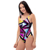 Diamond Geometric One Piece Swimsuite-grizzshop