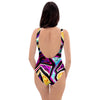 Diamond Geometric One Piece Swimsuite-grizzshop