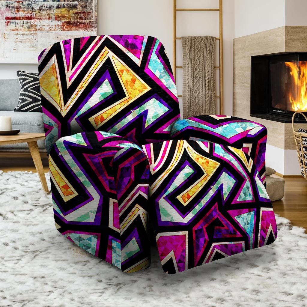 Diamond Geometric Recliner Cover-grizzshop