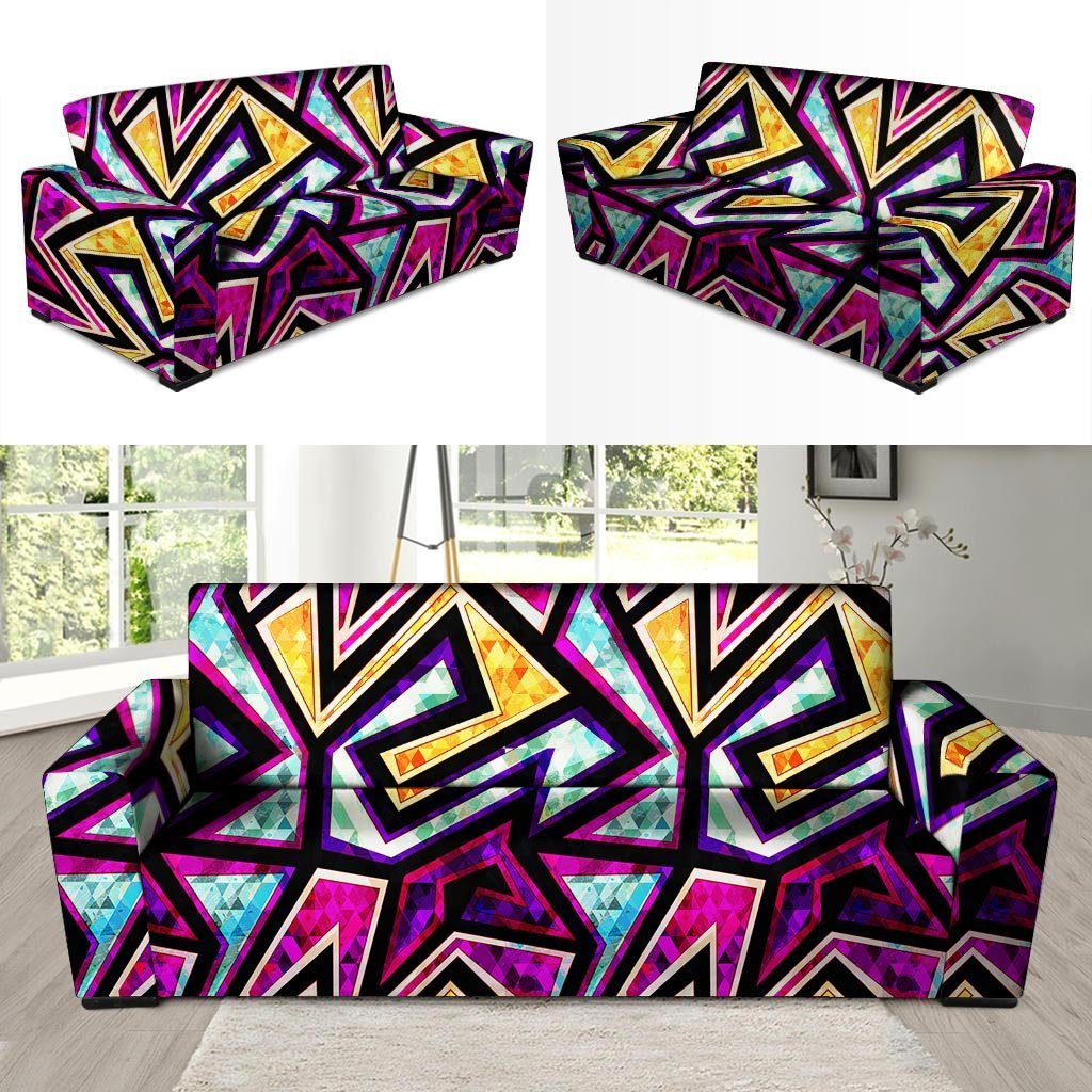 Diamond Geometric Sofa Cover-grizzshop