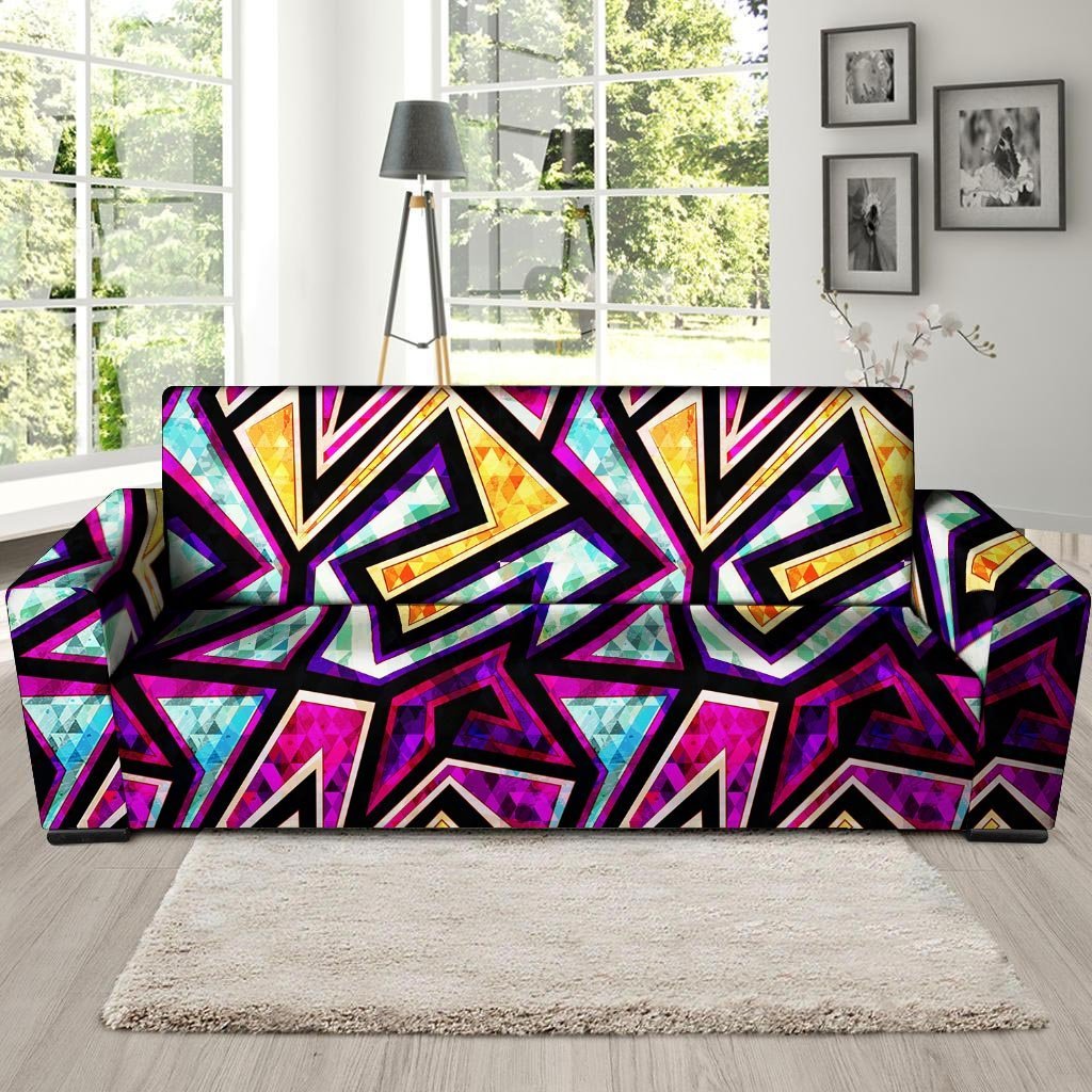 Diamond Geometric Sofa Cover-grizzshop