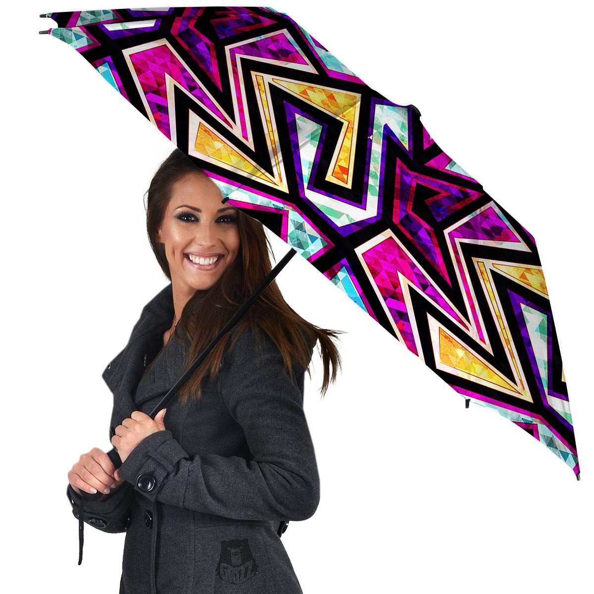 Diamond Geometric Umbrella-grizzshop