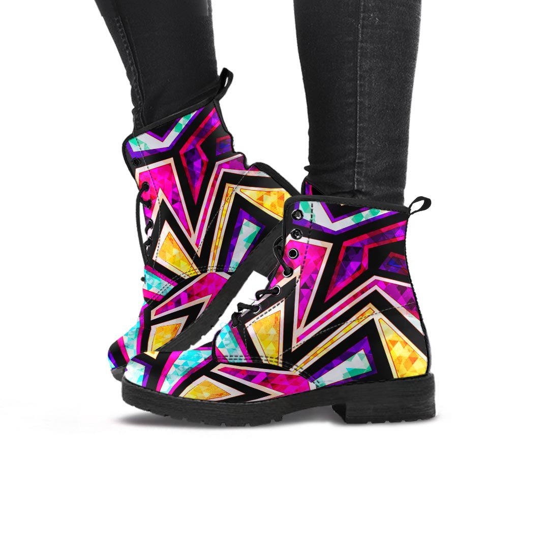 Diamond Geometric Women's Boots-grizzshop