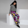 Diamond Geometric Women's Joggers-grizzshop