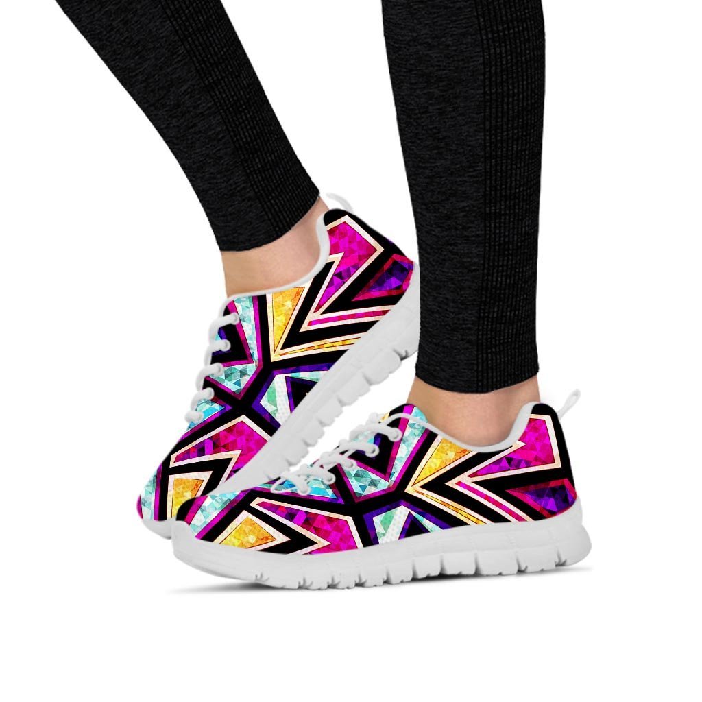 Diamond Geometric Women's Sneakers-grizzshop