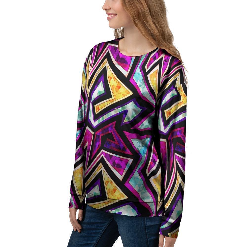 Diamond Geometric Women's Sweatshirt-grizzshop