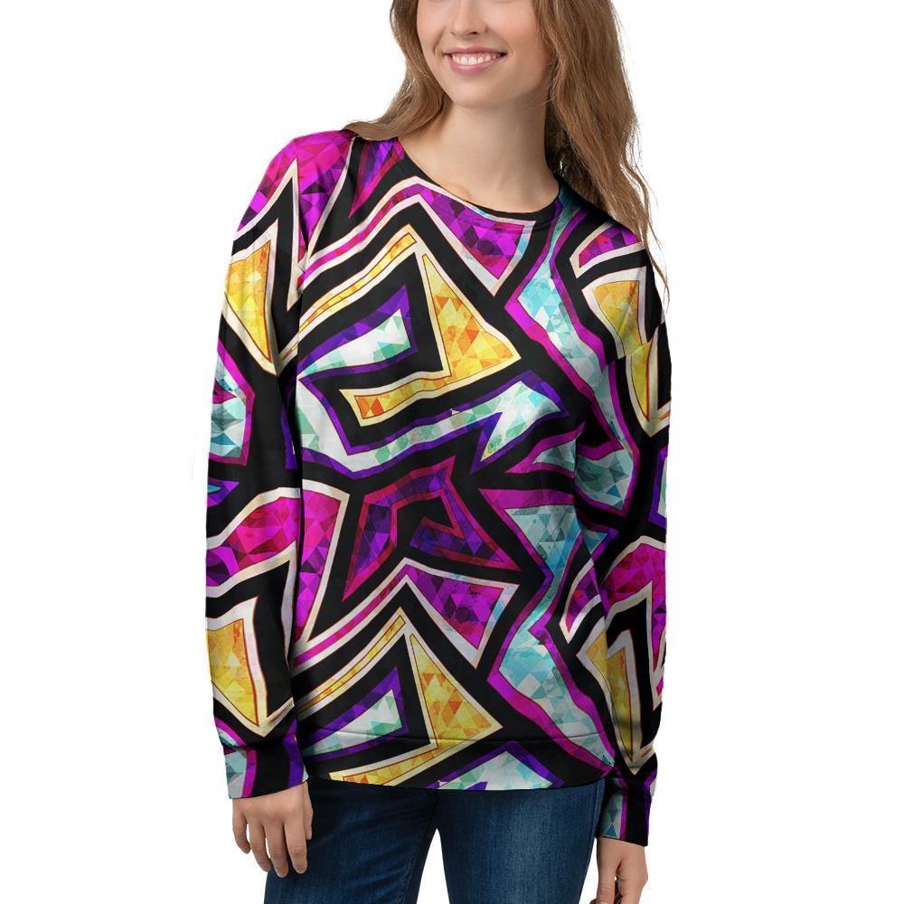 Diamond Geometric Women's Sweatshirt-grizzshop