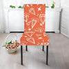 Diamond Orange Print Pattern Chair Cover-grizzshop