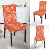 Diamond Orange Print Pattern Chair Cover-grizzshop