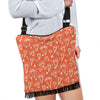 Diamond Orange Print Pattern Crossbody bags-grizzshop