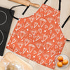 Diamond Orange Print Pattern Women's Apron-grizzshop