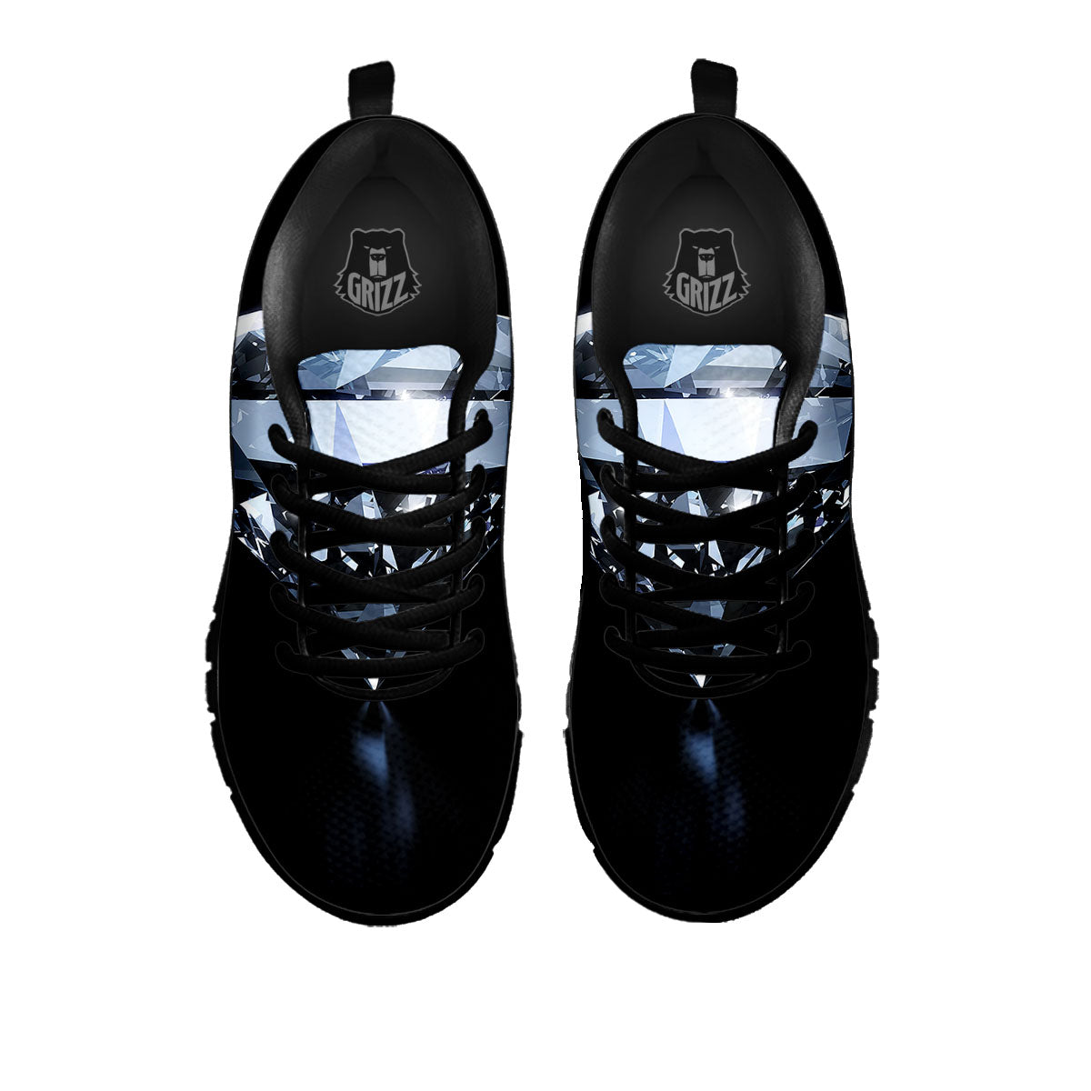 Diamond Print Black Sneaker-grizzshop