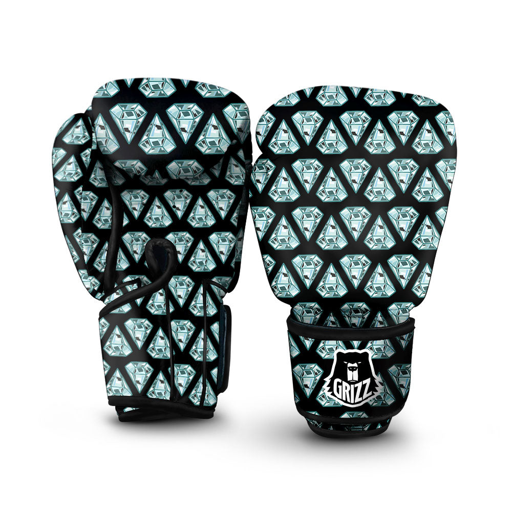 Diamond Print Pattern Boxing Gloves-grizzshop