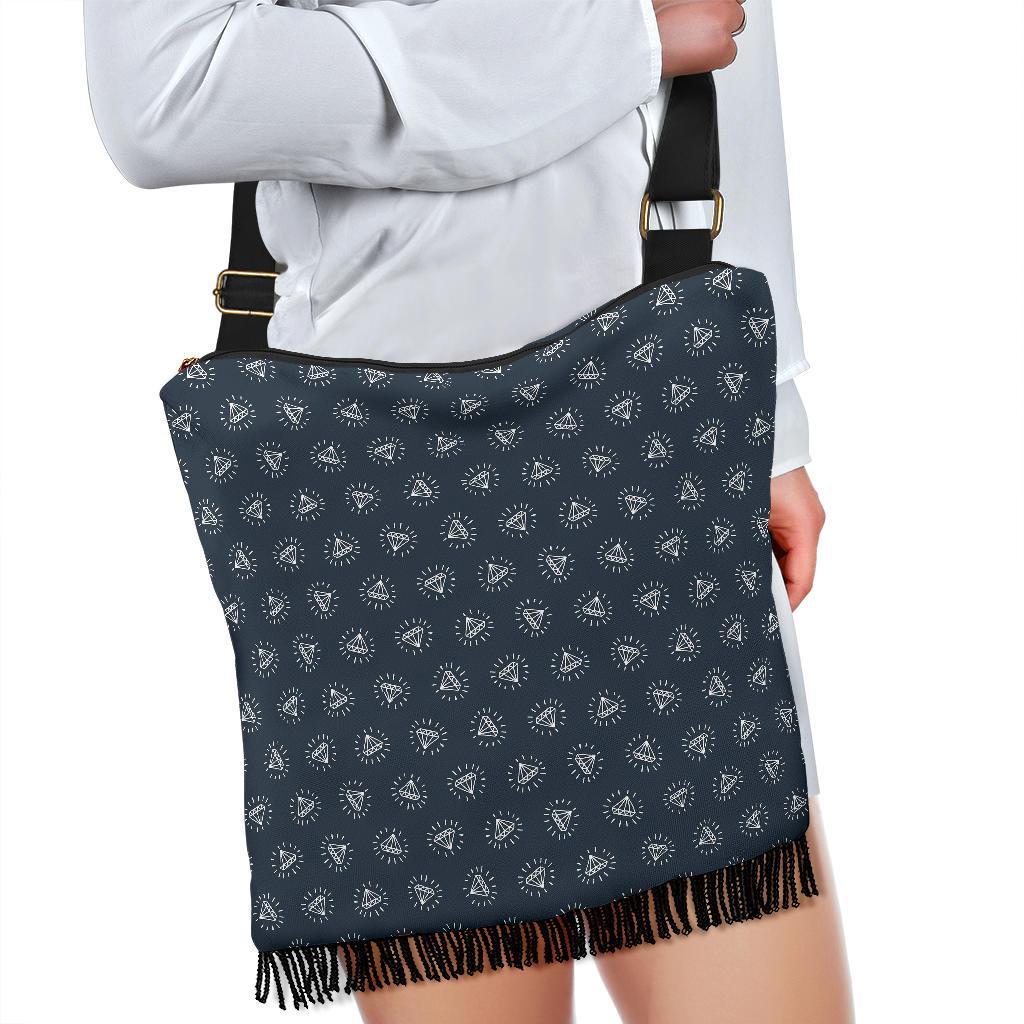 Diamond Print Pattern Crossbody bags-grizzshop