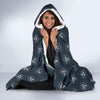 Diamond Print Pattern Hooded Blanket-grizzshop