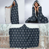 Diamond Print Pattern Hooded Blanket-grizzshop