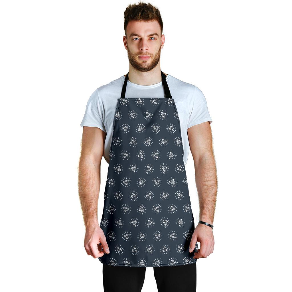 Diamond Print Pattern Men's Apron-grizzshop