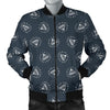 Diamond Print Pattern Men's Bomber Jacket-grizzshop