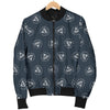 Diamond Print Pattern Men's Bomber Jacket-grizzshop