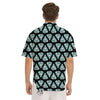 Diamond Print Pattern Men's Short Sleeve Shirts-grizzshop