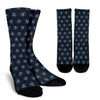 Diamond Print Pattern Unisex Crew Socks-grizzshop